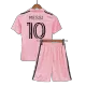 Kid's MESSI #10 Inter Miami CF "Messi GOAT" Home Soccer Jersey Kit(Jersey+Shorts) 2023 - soccerdeal