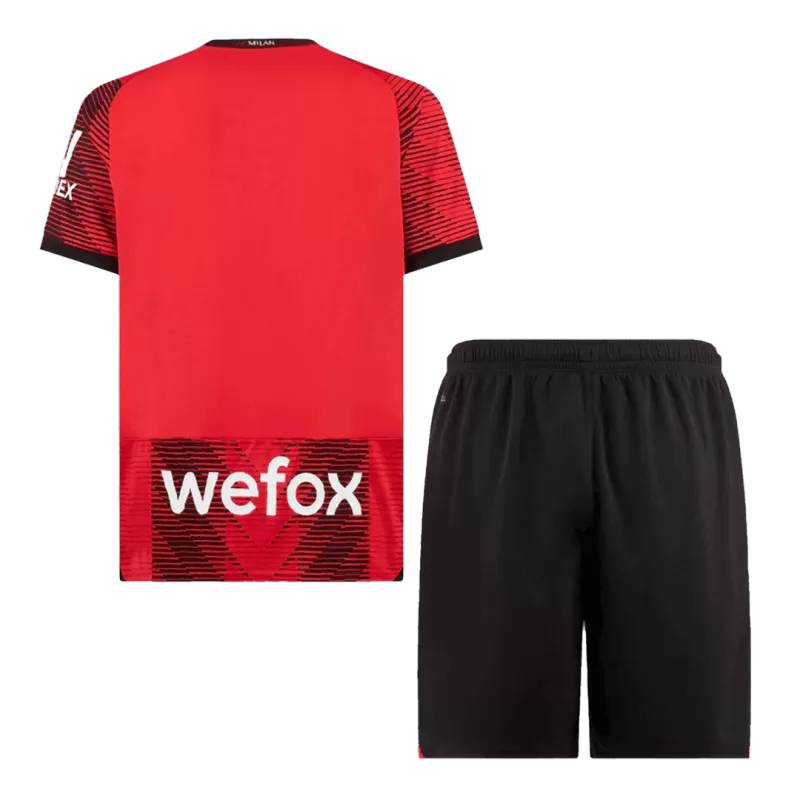 AC Milan Home Soccer Jersey Kit(Jersey+Shorts) 2023/24 - Soccerdeal