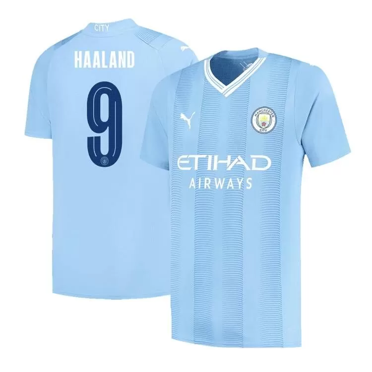 Manchester City Jersey 23/24 Home Football Kit 2023 2024 Soccer Shirt  Haaland