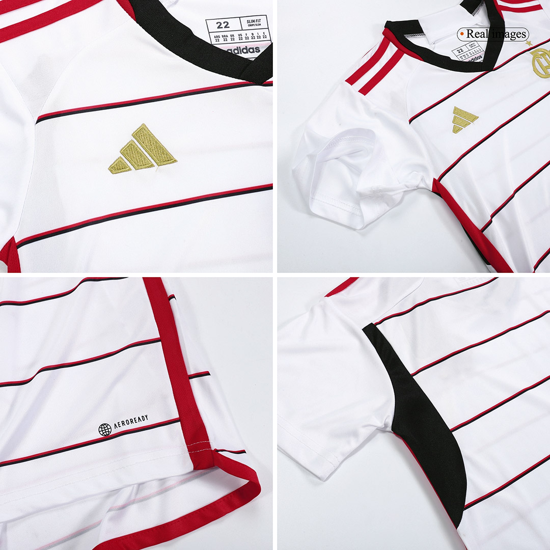 Kid's CR Flamengo Away Soccer Jersey Kit(Jersey+Shorts) 2023/24 - soccerdeal