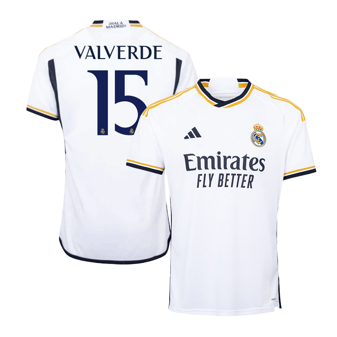 VALVERDE #15 Real Madrid Home Soccer Jersey 2023/24 - soccerdeal