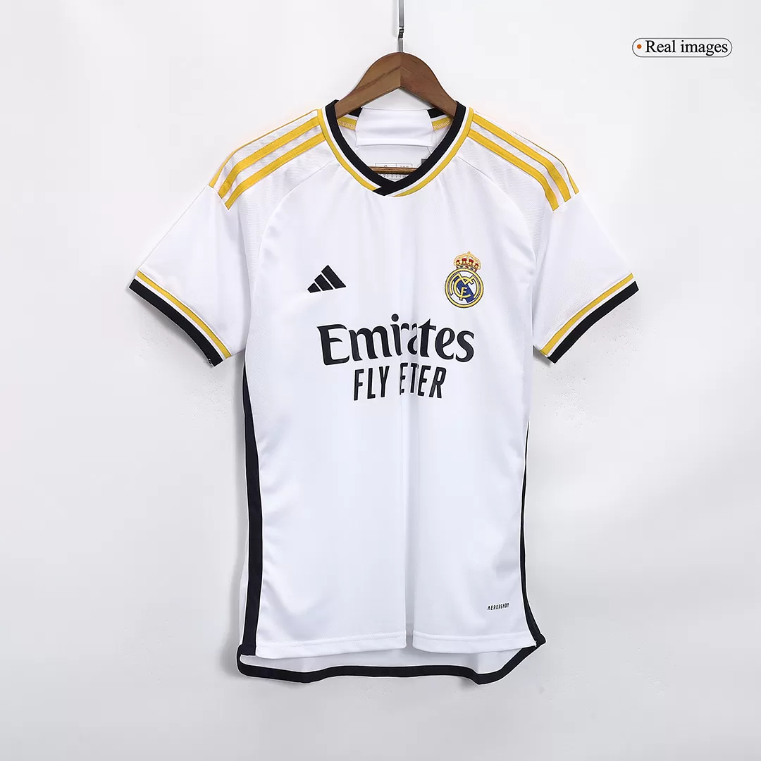 Youth Adidas Vini Jr. Black Real Madrid 2023/24 Third Replica Player Jersey Size: Large