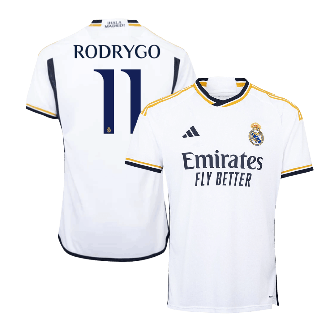  Pro Soccer Specialists Rodrygo #11 Home Soccer Jersey 2023/24  (Small) White : Clothing, Shoes & Jewelry