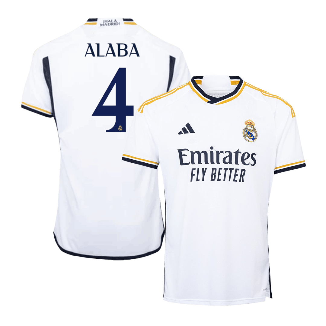 ALABA #4 Real Madrid Home Soccer Jersey 2023/24