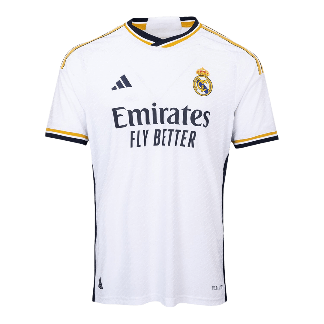 Authentic Real Madrid Home Soccer Jersey Kit(Jersey+Shorts) 2023/24 - soccerdeal