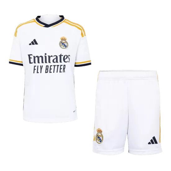 Kid's Real Madrid Home Soccer Jersey Kit(Jersey+Shorts) 2023/24