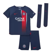 Kid's PSG Home Soccer Jersey Kit(Jersey+Shorts+Socks) 2023/24 - soccerdealshop