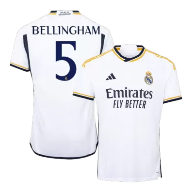 BELLINGHAM #5 Real Madrid Home Soccer Jersey 2023/24 - Soccerdeal