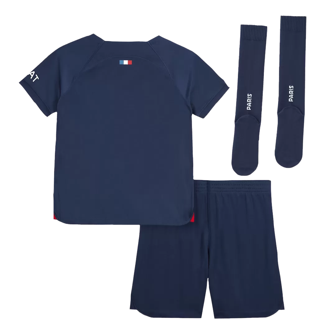 Kids kit set PSG Paris Saint Germain home Messi #30 Soccer jersey