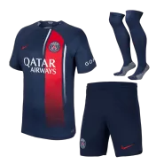PSG Home Soccer Jersey Kit(Jersey+Shorts+Socks) 2023/24 - soccerdealshop