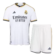 Authentic Real Madrid Home Soccer Jersey Kit(Jersey+Shorts) 2023/24 - soccerdealshop