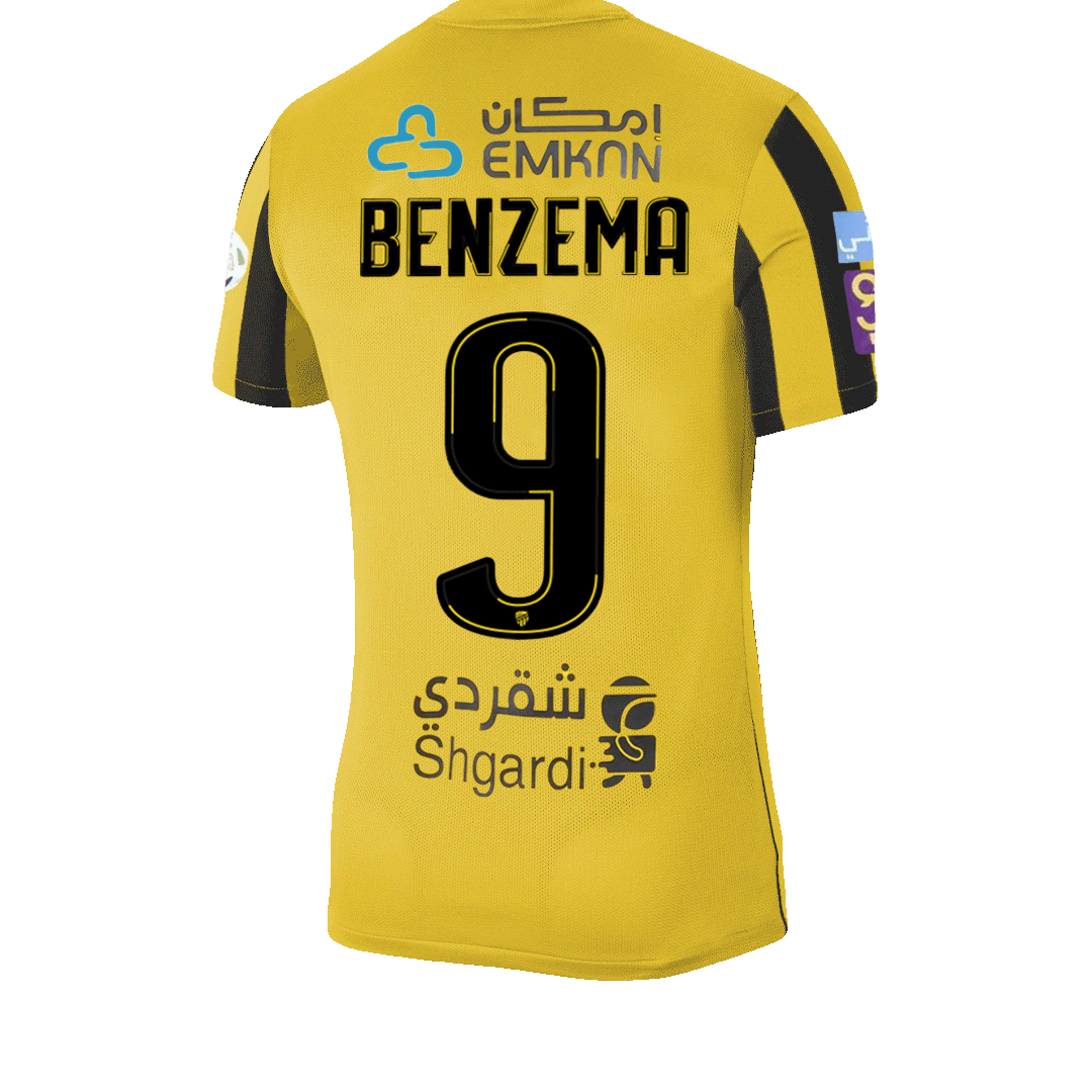 BENZEMA #9 Al Ittihad Saudi Home Soccer Jersey 2022/23 - soccerdeal
