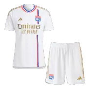 Authentic Olympique Lyonnais Home Soccer Jersey Kit(Jersey+Shorts) 2023/24 - soccerdealshop