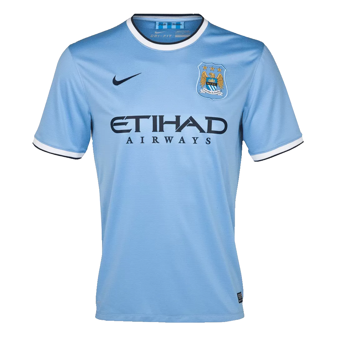Retro 2013/14 Manchester City Home Soccer Jersey