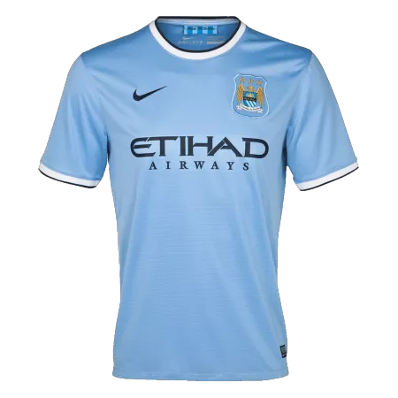 Retro 2013/14 Manchester City Home Soccer Jersey - soccerdeal