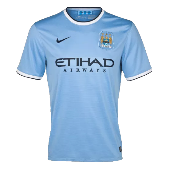 Retro 2013/14 Manchester City Home Soccer Jersey - soccerdealshop