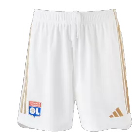 Authentic Olympique Lyonnais Home Soccer Shorts 2023/24 - soccerdeal