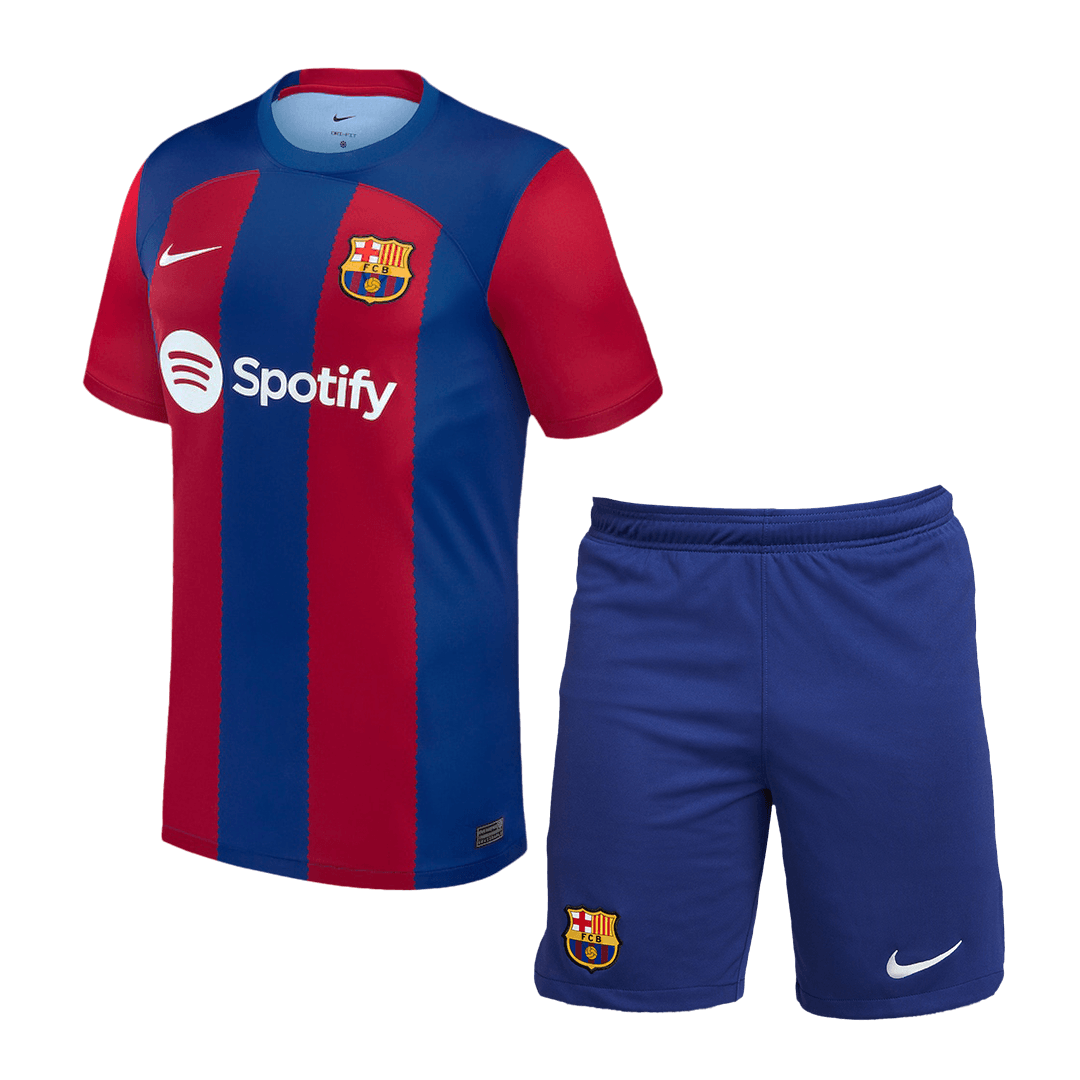 Barcelona Home Soccer Jersey Kit(Jersey+Shorts) 2023/24 - soccerdeal