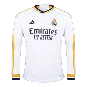 Real Madrid Home Long Sleeve Soccer Jersey 2023/24 - soccerdeal