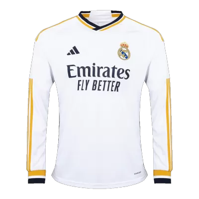 Real Madrid Home Long Sleeve Soccer Jersey 2023/24 - Soccerdeal