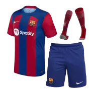 Barcelona Home Soccer Jersey Kit(Jersey+Shorts+Socks) 2023/24 - soccerdealshop