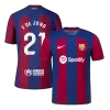 Authentic F. DE JONG #21 Barcelona Home Soccer Jersey 2023/24 - Soccerdeal