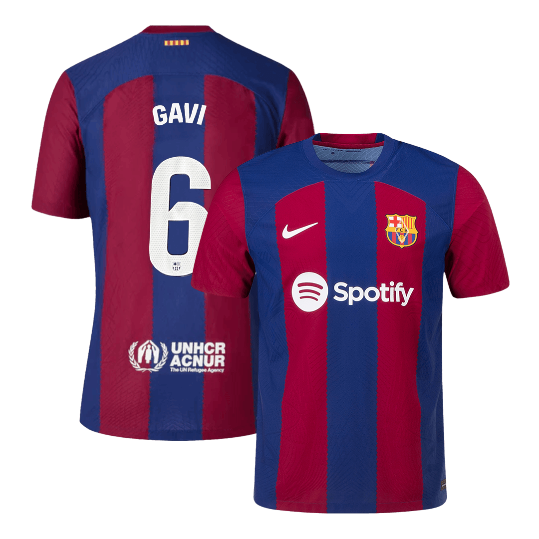 Authentic GAVI #6 Barcelona Home Soccer Jersey 2023/24 - soccerdeal