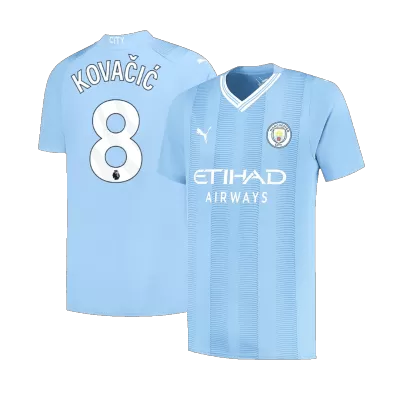 KOVAČIĆ #8 Manchester City Home Soccer Jersey 2023/24 - Soccerdeal