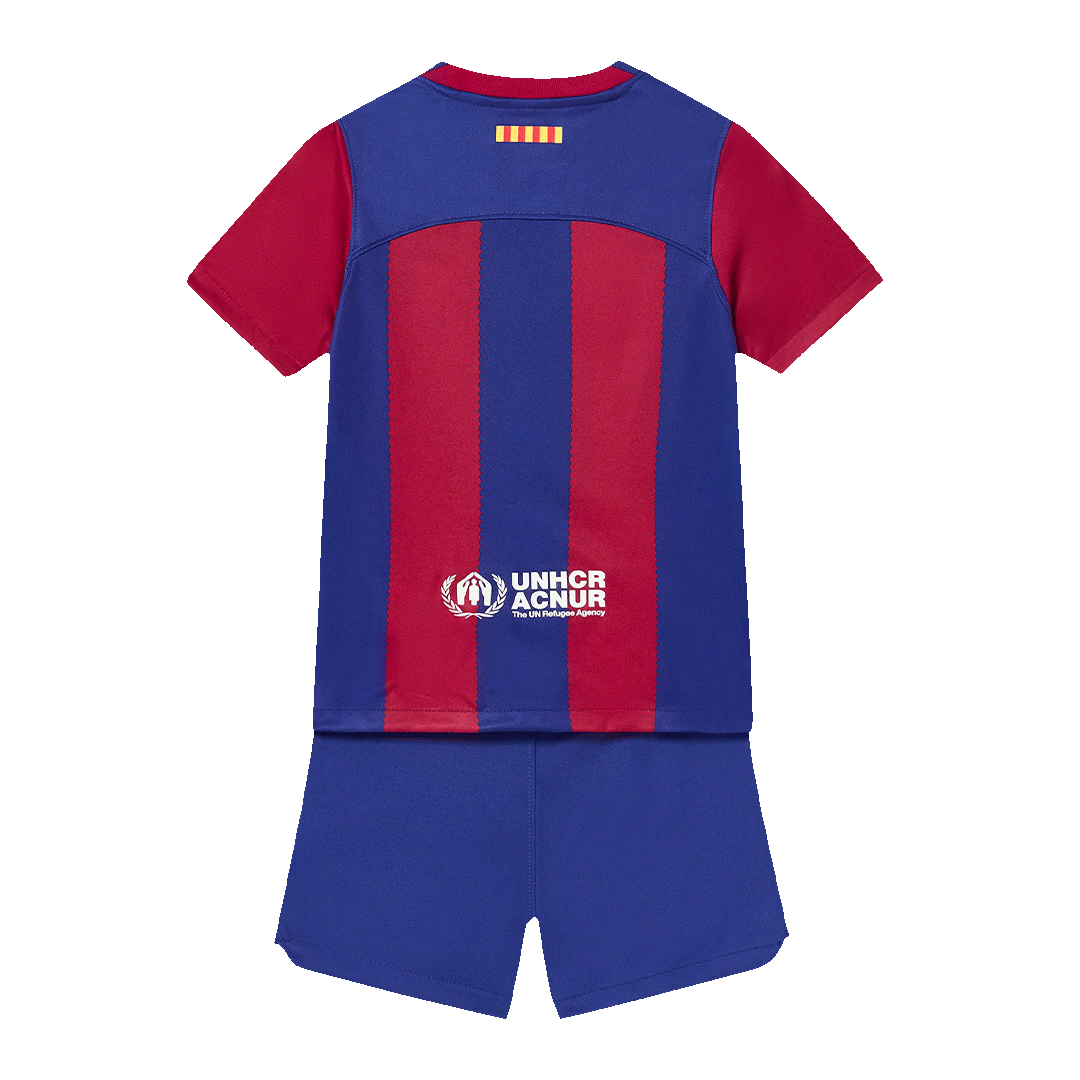 Kid's Barcelona Home Soccer Jersey 2023/24 - soccerdeal