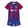 Kid's Barcelona Home Soccer Jersey 2023/24 - Soccerdeal