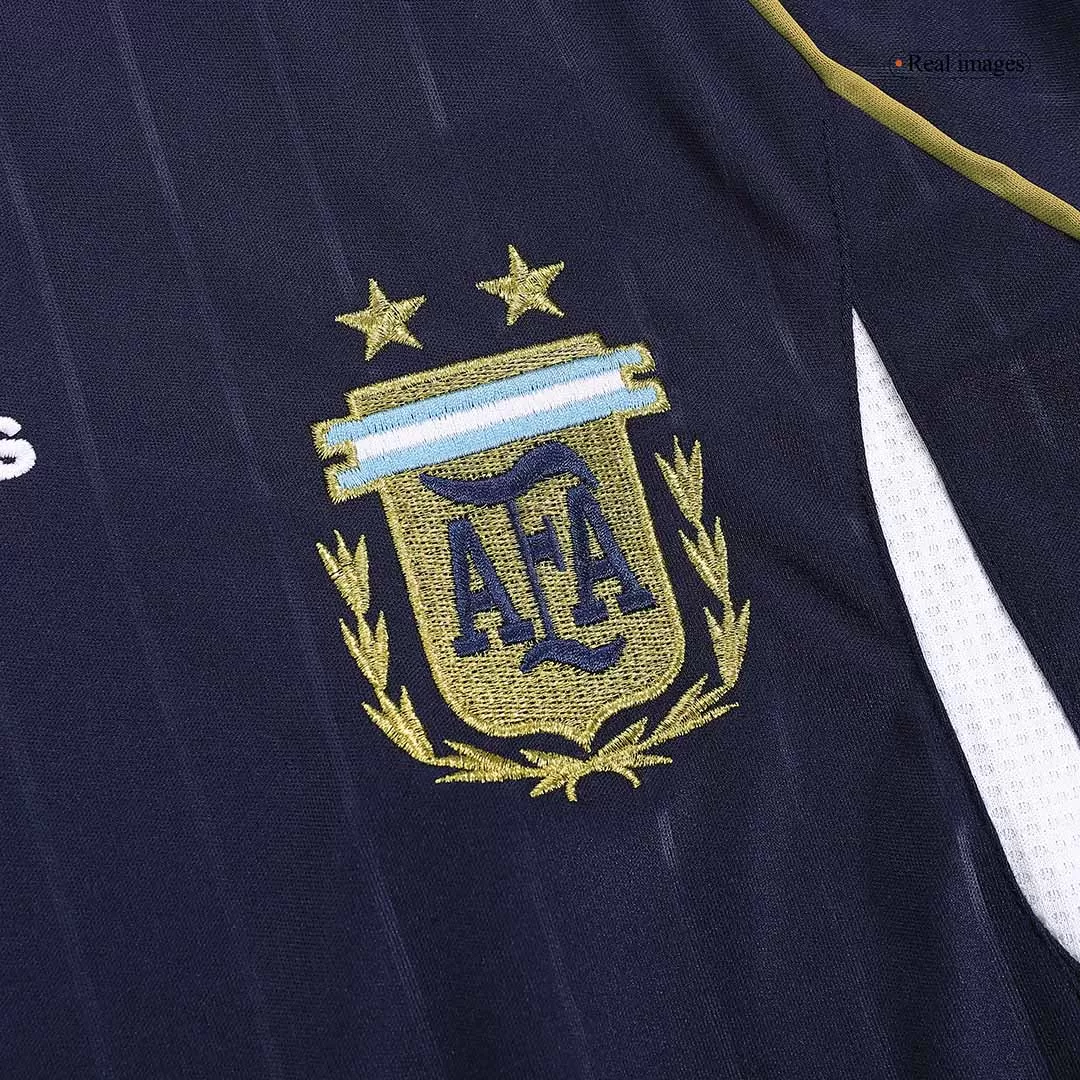 2014 Argentina Away Retro Long Sleeve Soccer Jersey