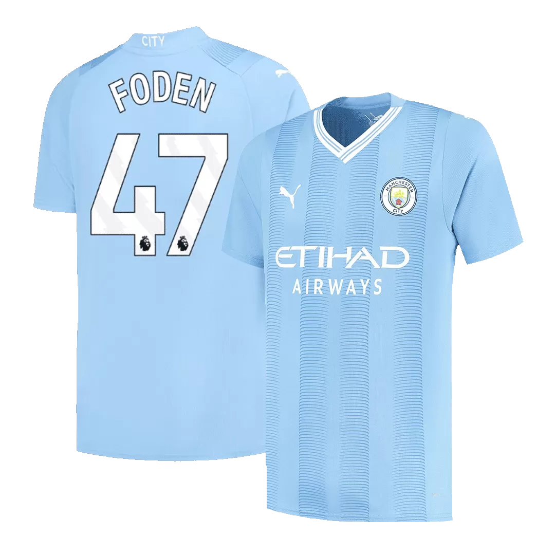 Shekiss FODEN #47 Manchester City F.C Home Jersey 22/23 Soccer