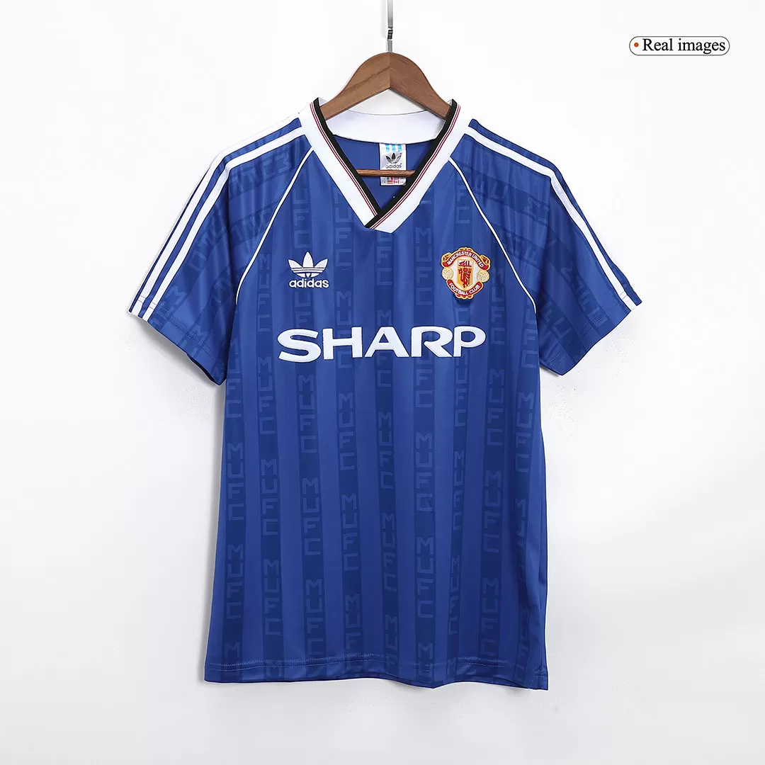 Retro 88/90 Manchester United Away Soccer Jersey