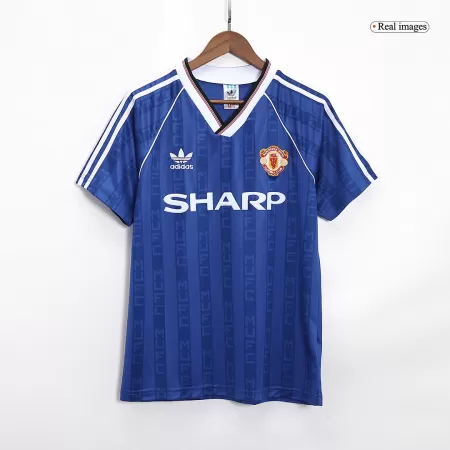 Retro 88/90 Manchester United Away Soccer Jersey - Soccerdeal