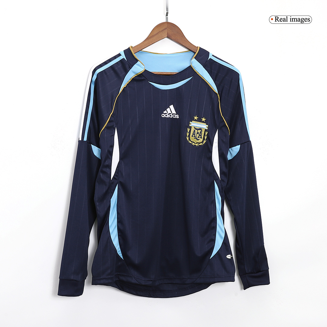 Retro 2006 Argentina Away Long Sleeve Soccer Jersey - soccerdeal