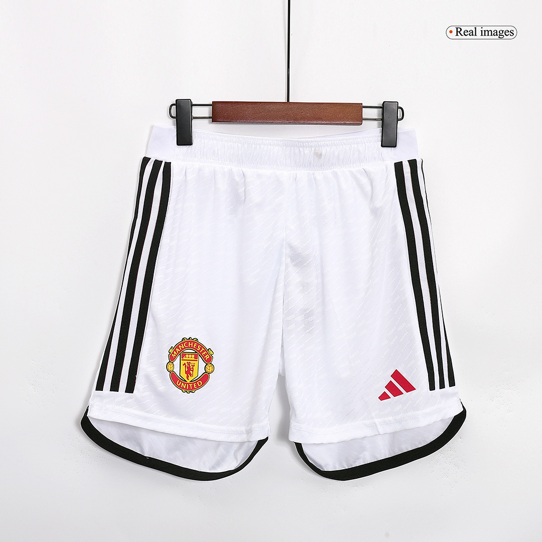 Authentic Manchester United Home Soccer Shorts 2023/24 - soccerdeal