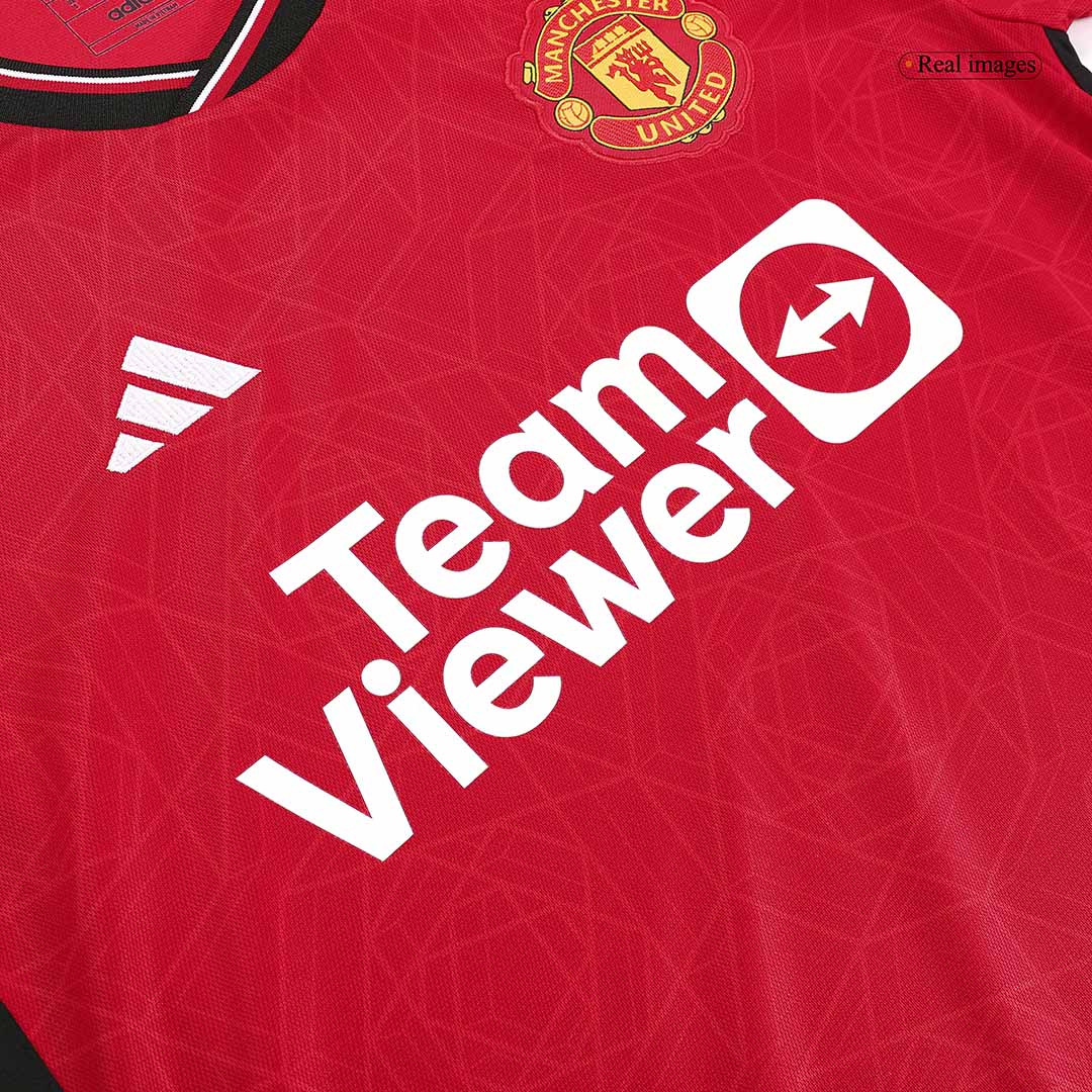 HØJLUND #11 Manchester United Home Soccer Jersey 2023/24 - Soccerdeal