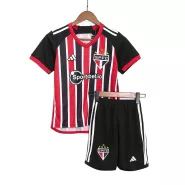 Kid's Sao Paulo FC Away Soccer Jersey Kit(Jersey+Shorts) 2023/24 - soccerdealshop