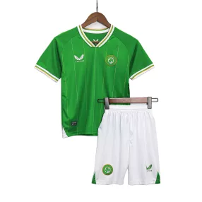 Kid's Ireland Home Soccer Jersey Kit(Jersey+Shorts) 2023 - soccerdeal