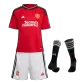 Kid's Manchester United Home Soccer Jersey Kit(Jersey+Shorts+Socks) 2023/24 - soccerdeal