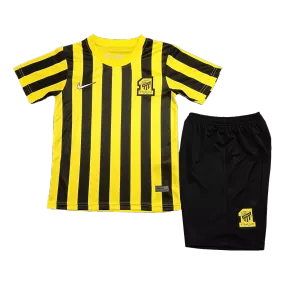 Kid's Al Ittihad Saudi Home Soccer Jersey Kit(Jersey+Shorts) 2022/23 - soccerdeal