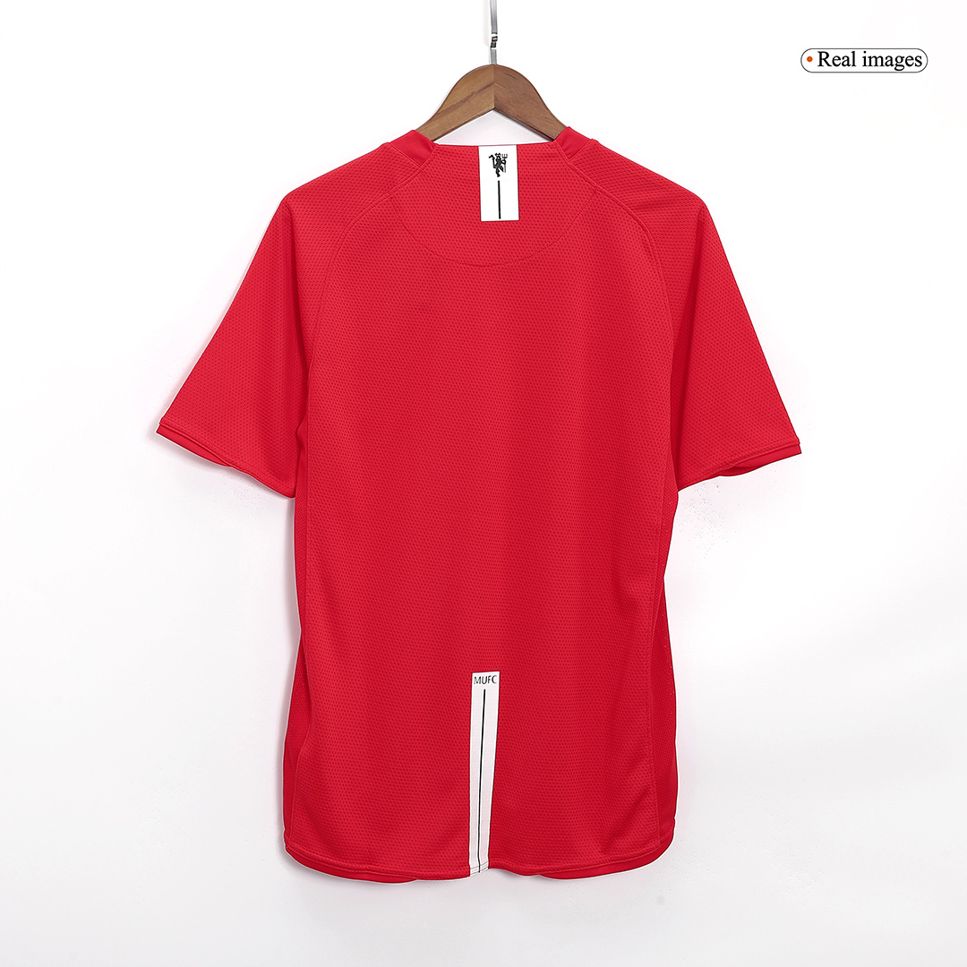 Retro 2007/08 Manchester United Home Soccer Jersey - Soccerdeal