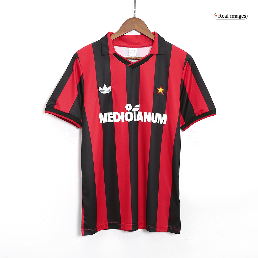 Retro 1990/91 AC Milan Home Soccer Jersey - soccerdeal