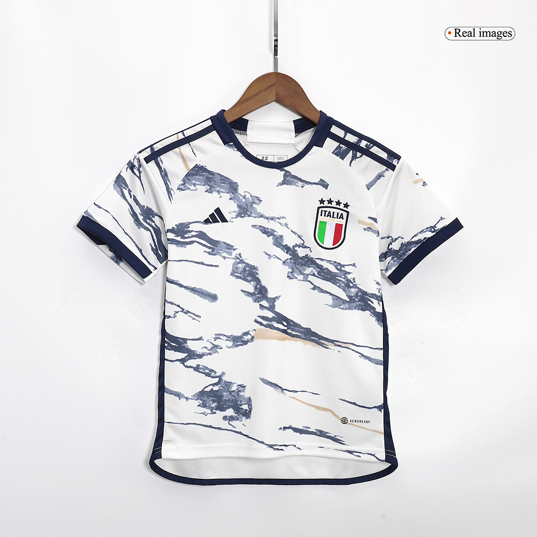 Kid's Italy Away Soccer Jersey Kit(Jersey+Shorts) 2023/24 - soccerdeal