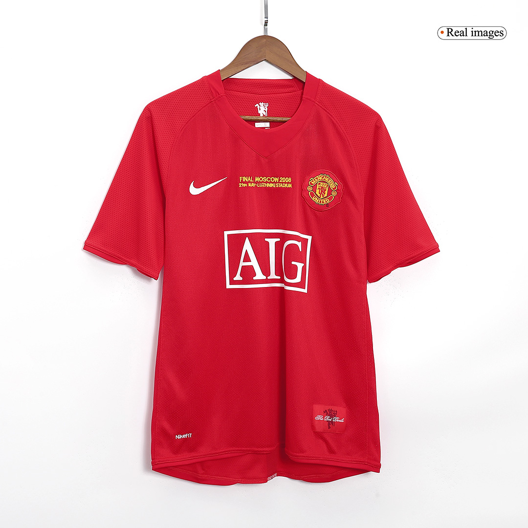 Retro RONALDO #7 2007/08 Manchester United Home Soccer Jersey - Soccerdeal