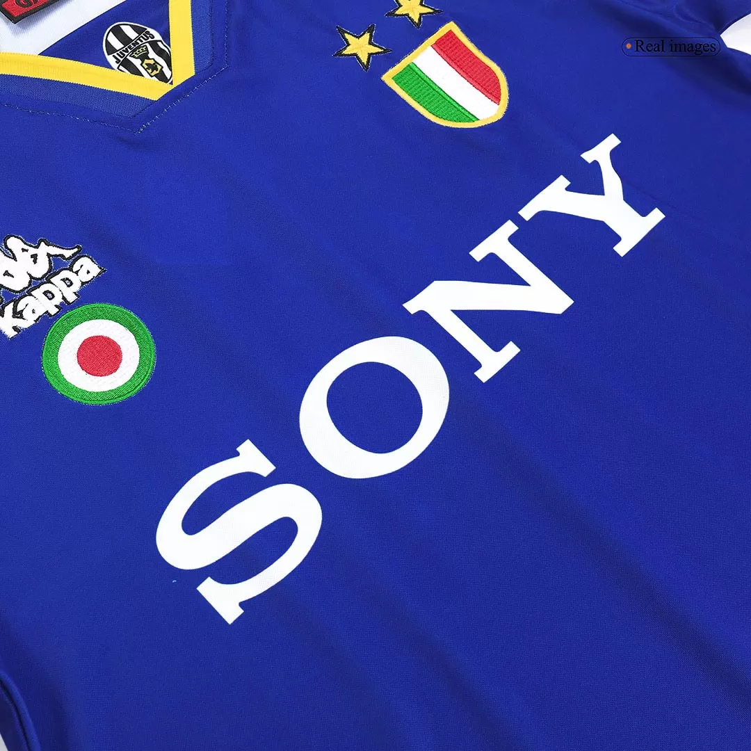 1995-1996 JUV Away Blue Retro Long Sleeve Soccer Jersey (长袖)