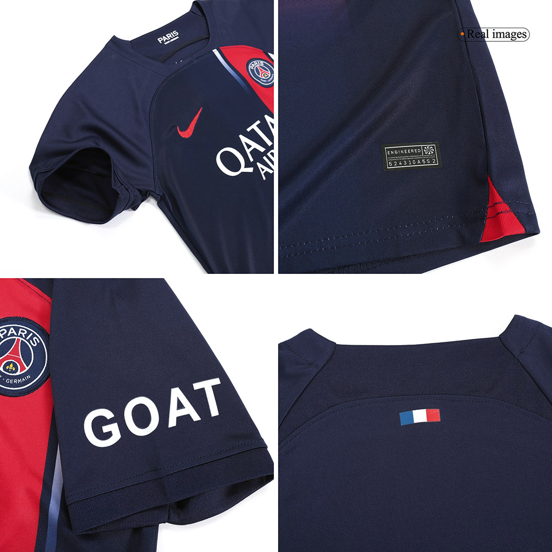Kid's PSG Home Soccer Jersey Kit(Jersey+Shorts) 2023/24 - soccerdeal