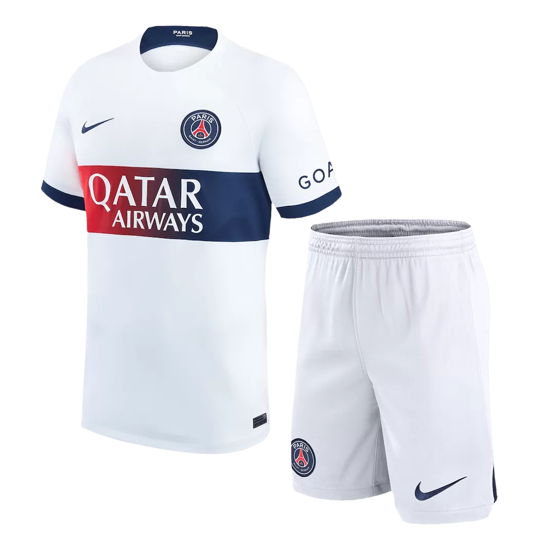 PSG Away Soccer Jersey Kit(Jersey+Shorts) 2023/24