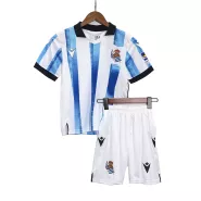 Kid's Real Sociedad Home Soccer Jersey Kit(Jersey+Shorts) 2023/24 - soccerdealshop