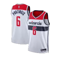 Washington Wizards Kristaps Porzingis #6 2022/23 Swingman NBA Jersey - Association Edition - soccerdeal